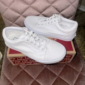 True White old skool Vans